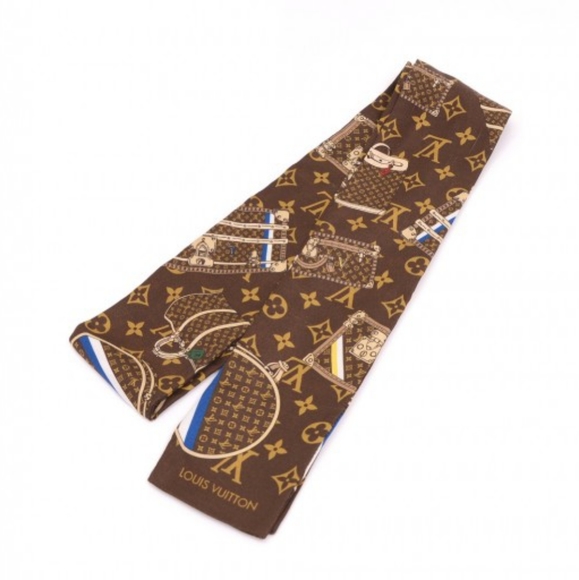 *LOUIS VUITTON* SILK MONOGRAM TRUNKS BANDEAU - Picture 5 of 12